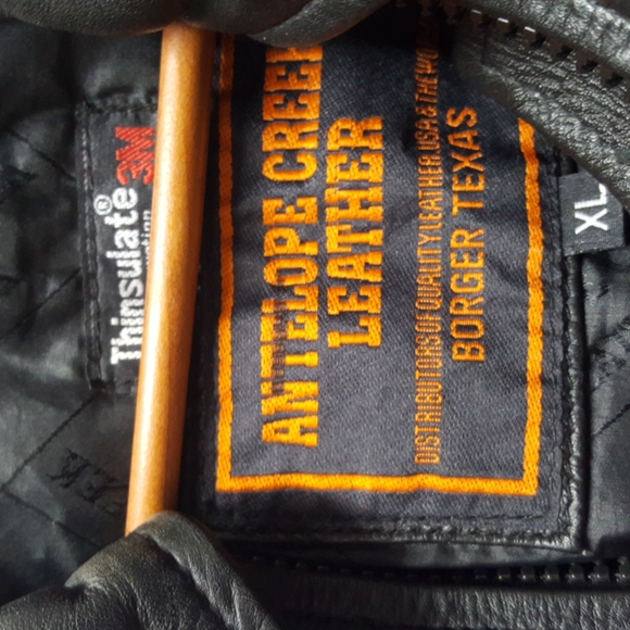 Leather Fringe Rose Inlay Jacket - Picture 6 of 9